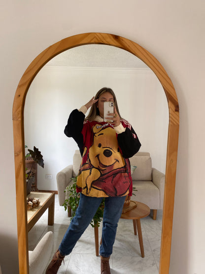 Buzo Winnie Pooh rojo cereza